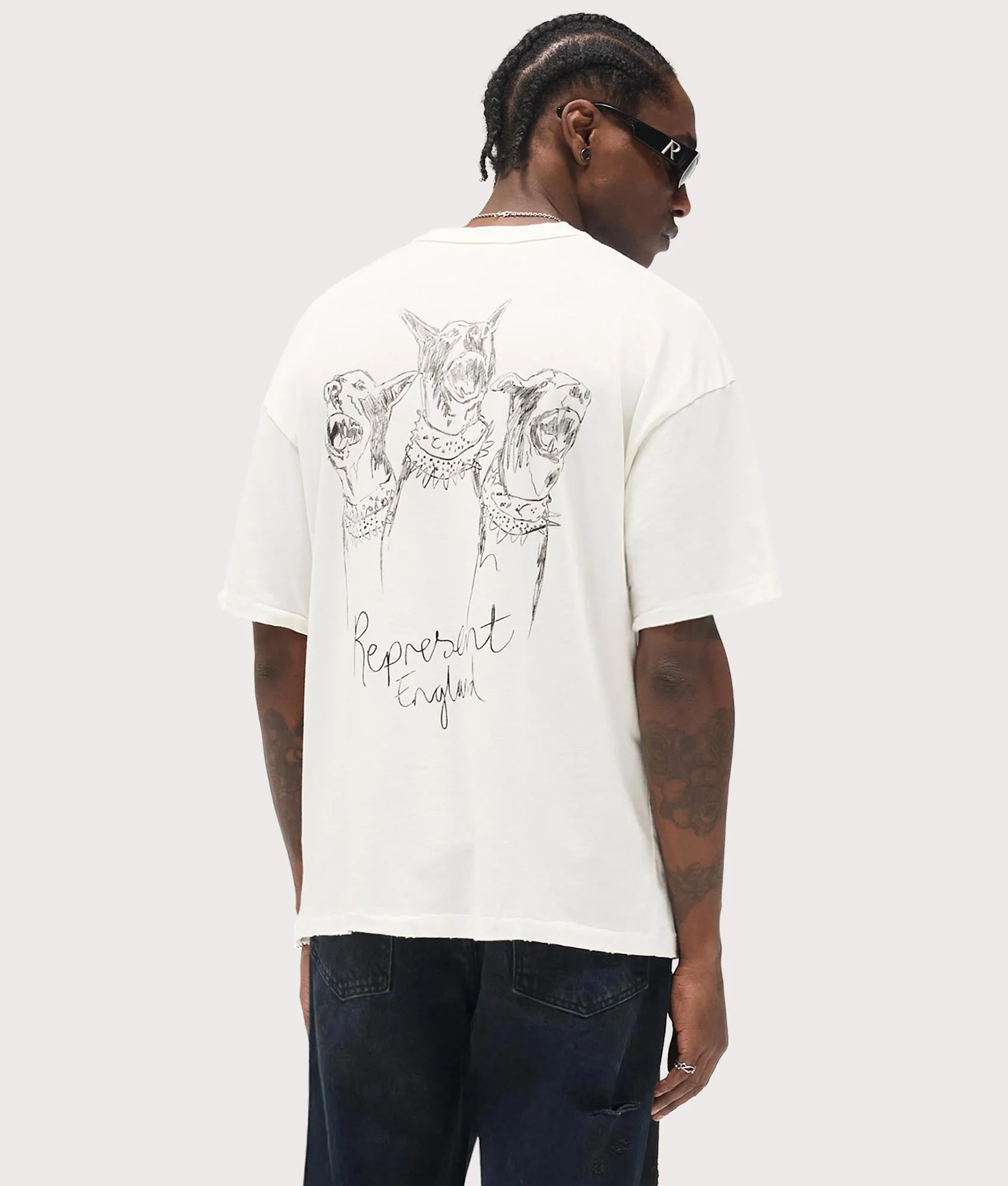 Relaxed Fit Hand Drawn Thoroughbred Dogs T-Shirt sold by EQVVS