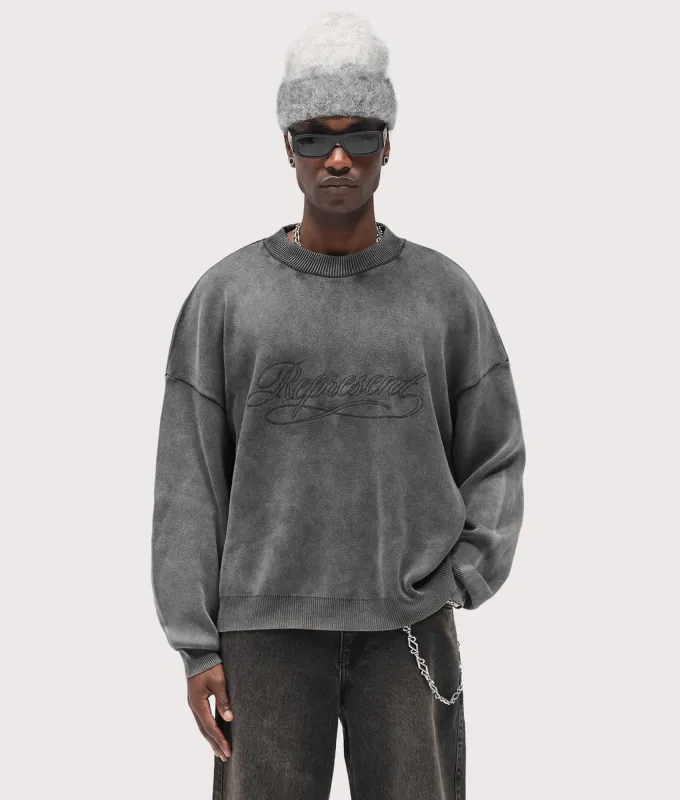 Oversized Fit Stamped Sweatshirt sold by EQVVS