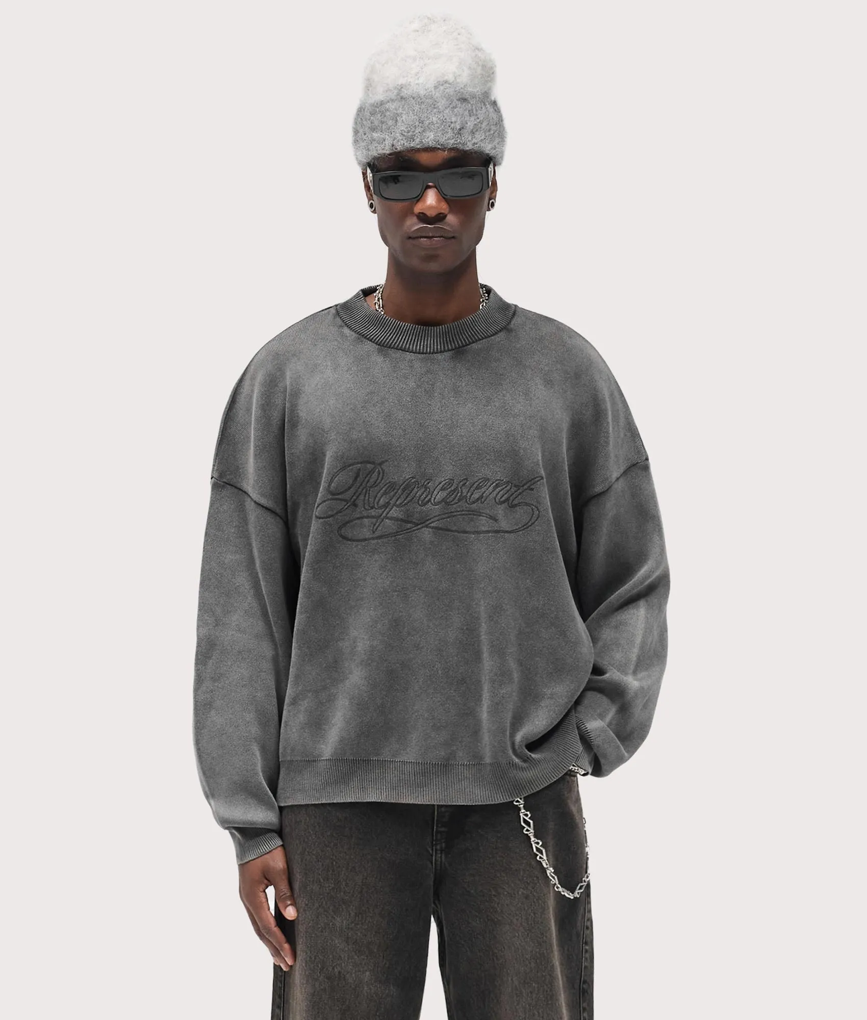 Oversized Fit Stamped Sweatshirt sold by EQVVS