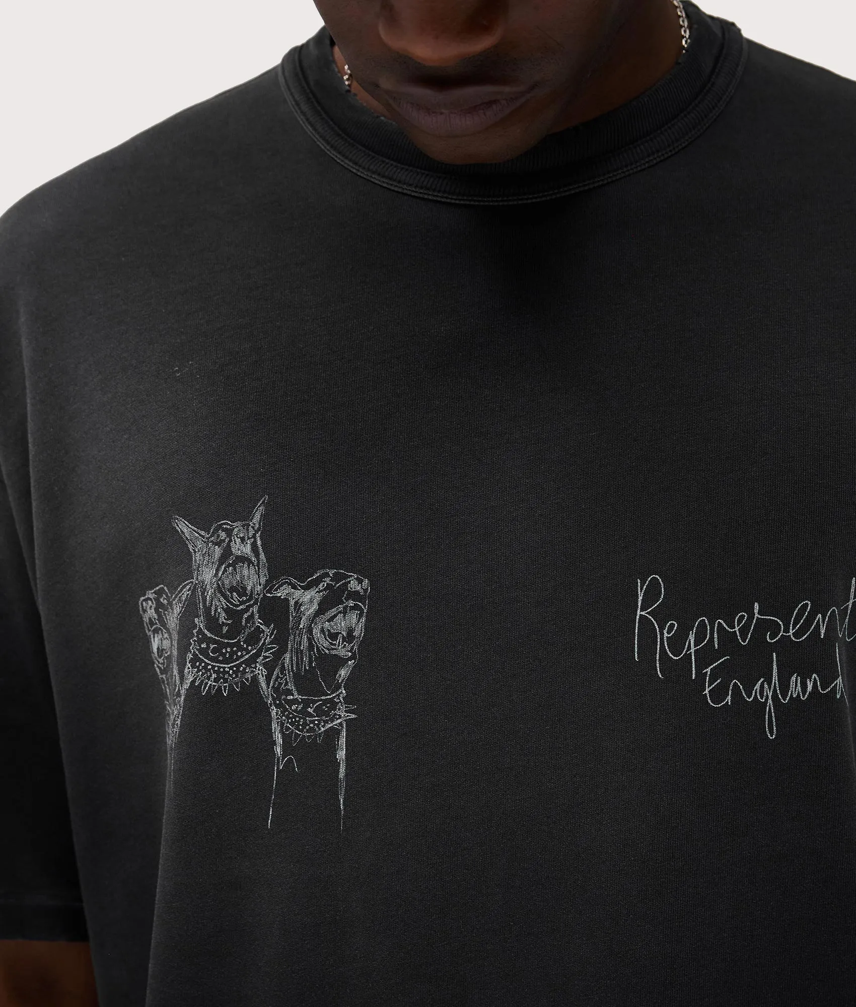 Relaxed Fit Hand Drawn Thoroughbred Dogs T-Shirt sold by EQVVS product image thumbnail 3