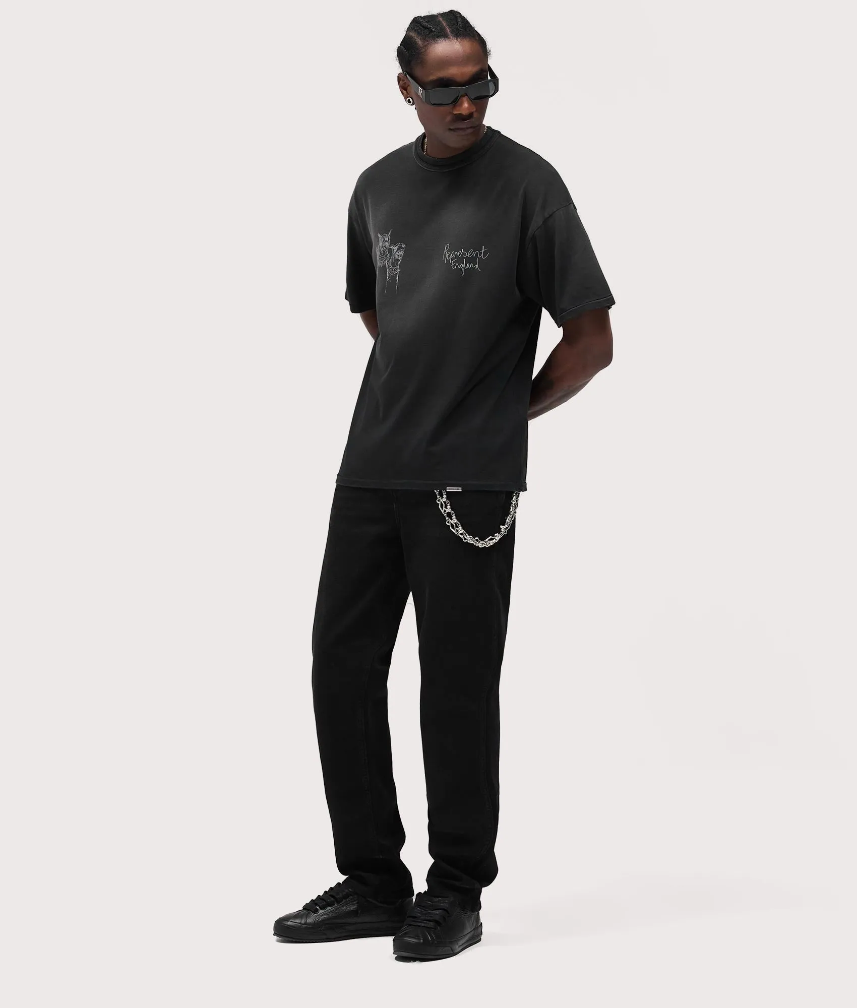 Relaxed Fit Hand Drawn Thoroughbred Dogs T-Shirt sold by EQVVS product image thumbnail 4