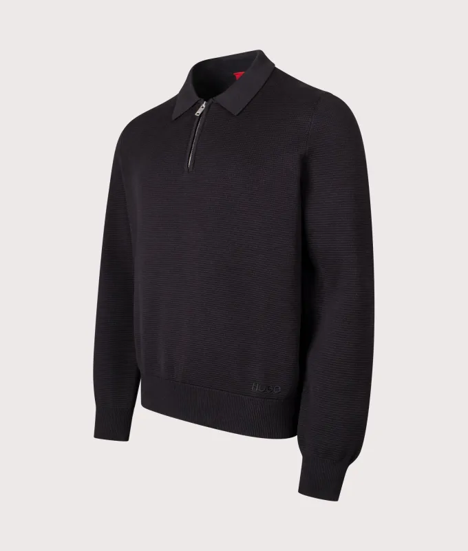 Relaxed Fit Long Sleeve San Pauley Polo Shirt made by HUGO