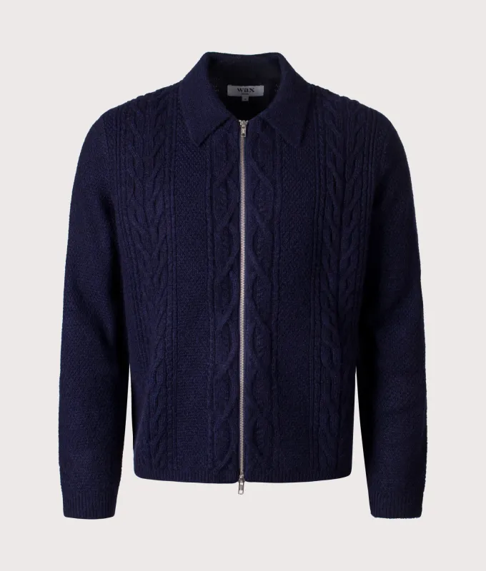 Friar Zip Knit Jacket sold by EQVVS