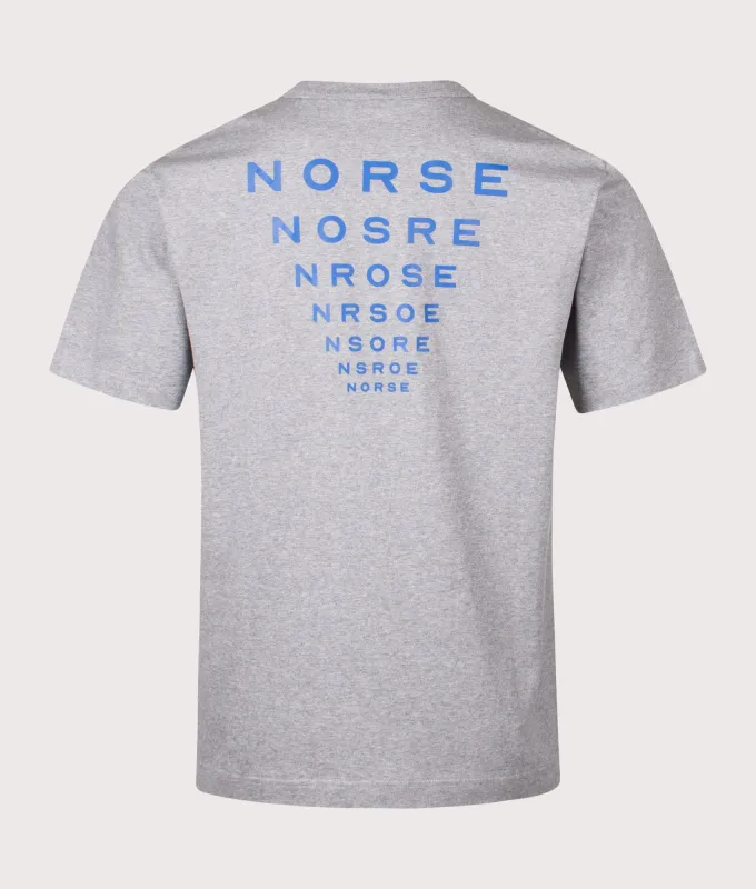 Relaxed Fit Holger Organic Optic Print T-Shirt made by Norse Projects