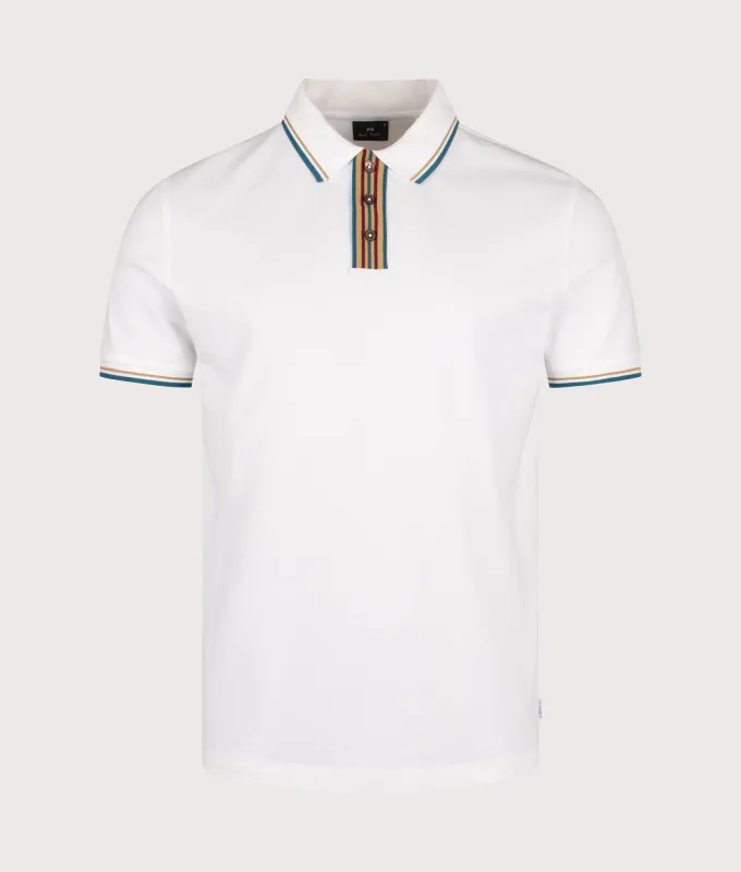 Striped Placket Polo Shirt sold by EQVVS