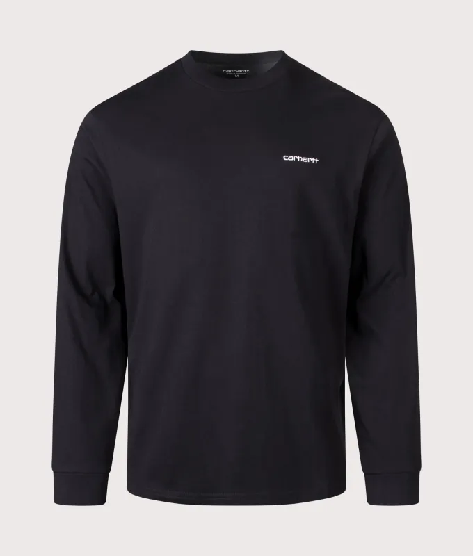 Relaxed Fit Embroidery Long Sleeve T-Shirt sold by EQVVS