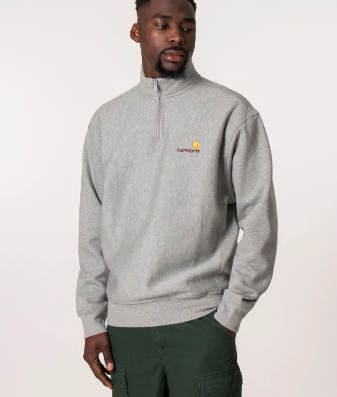 Relaxed Fit Quarter Zip American Script Sweatshirt sold by EQVVS
