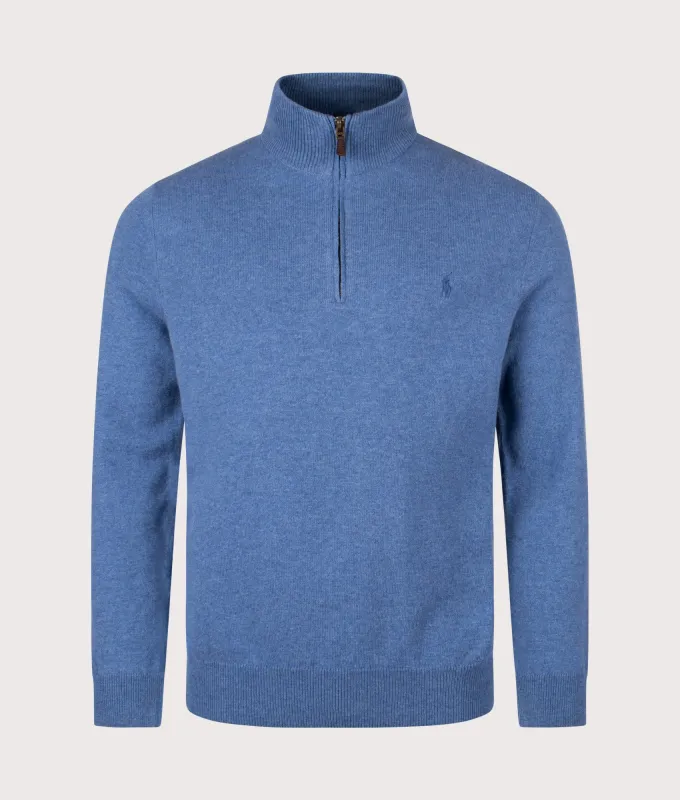 Merino Wool Quarter Zip Jumper sold by EQVVS