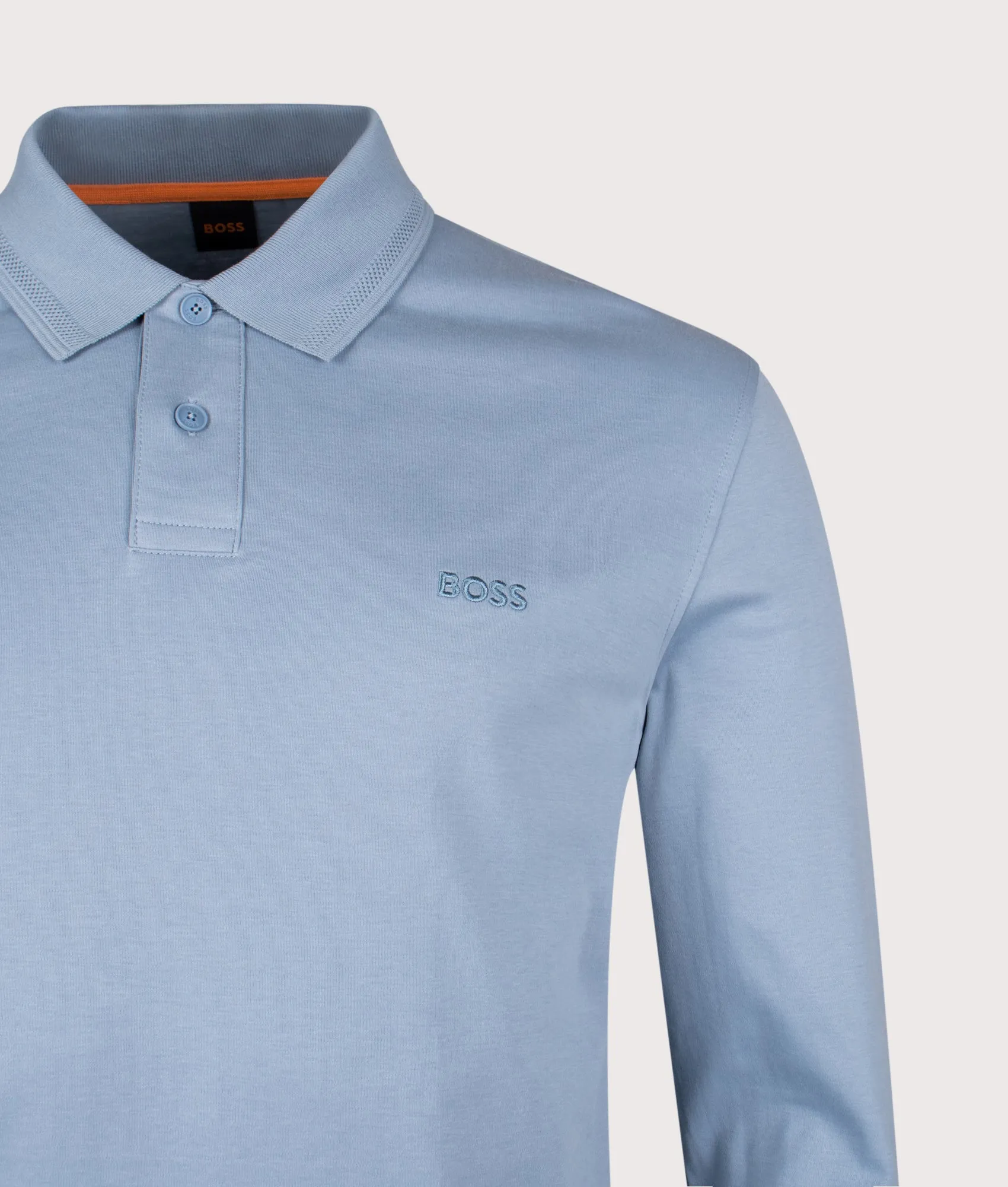 Piqué Interlock Long Sleeve Polo Shirt sold by EQVVS product image thumbnail 2