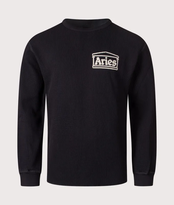 Reversible Temple Waffle Long Sleeve T-Shirt sold by EQVVS
