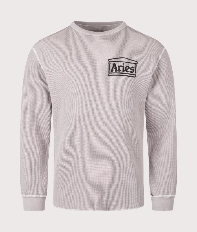 Reversible Temple Waffle Long Sleeve T-Shirt sold by EQVVS