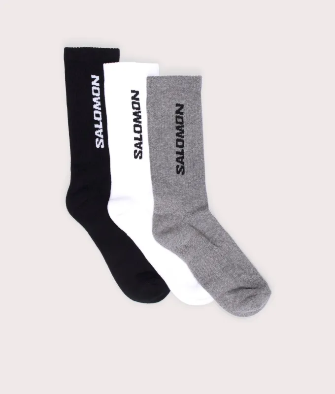 3 Pack Everyday Crew Socks made by Salomon