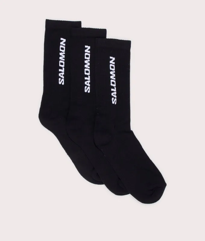3 Pack Everyday Crew Socks made by Salomon