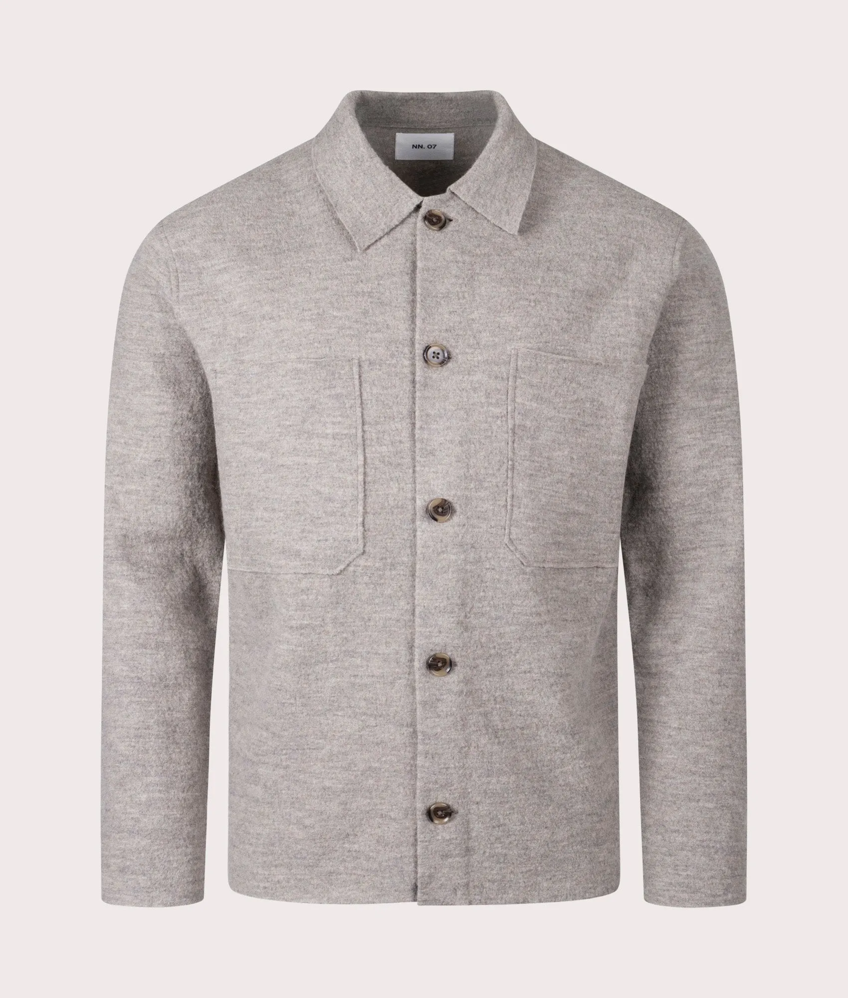 Jonas Boiled Wool Overshirt sold by EQVVS
