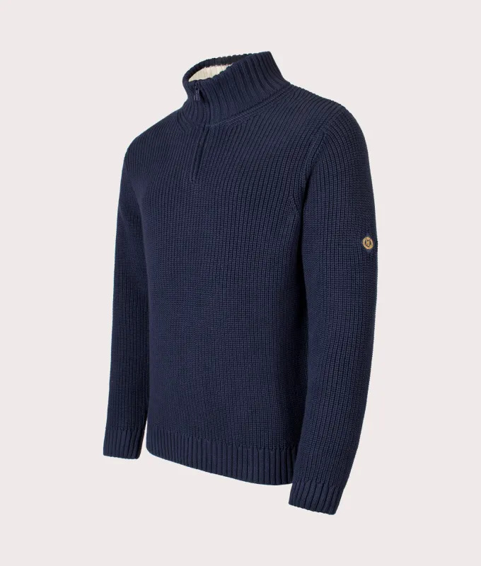 Golant Quarter Zip Ribbed Knit sold by EQVVS