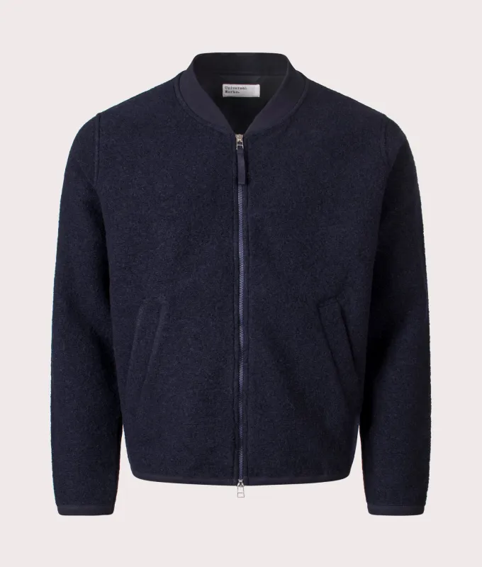 Wool Zip Bomber Jacket sold by EQVVS