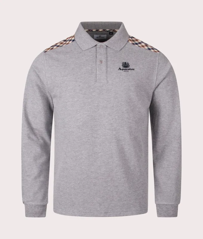 Stripes Piquet Long Sleeve Polo Shirt sold by EQVVS