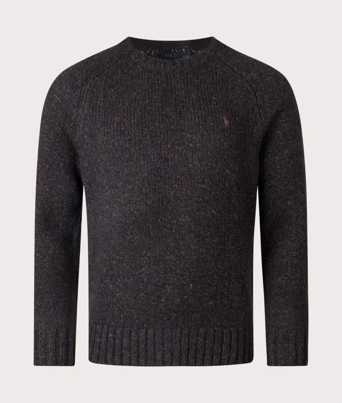 Marled Knit Crew Neck Jumper sold by EQVVS