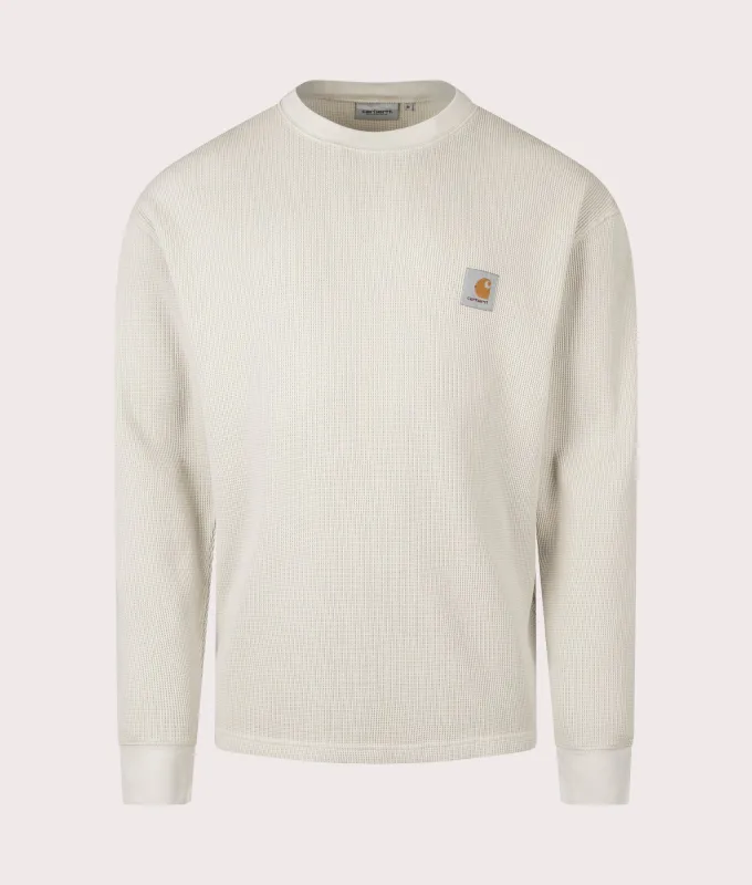 Relaxed Fit Long Sleeve Vista Waffle T-Shirt sold by EQVVS