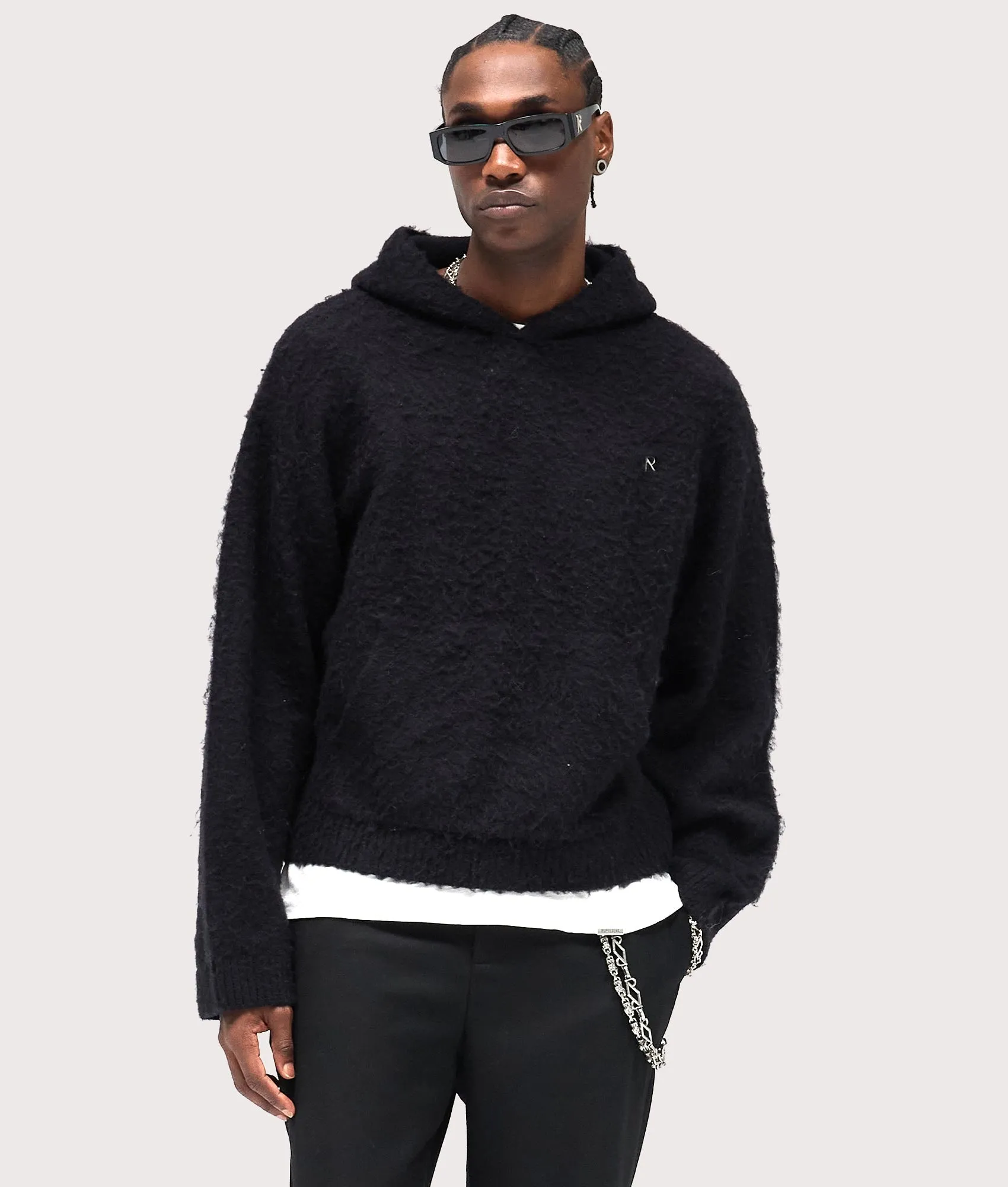 Textured Borg Hoodie sold by EQVVS