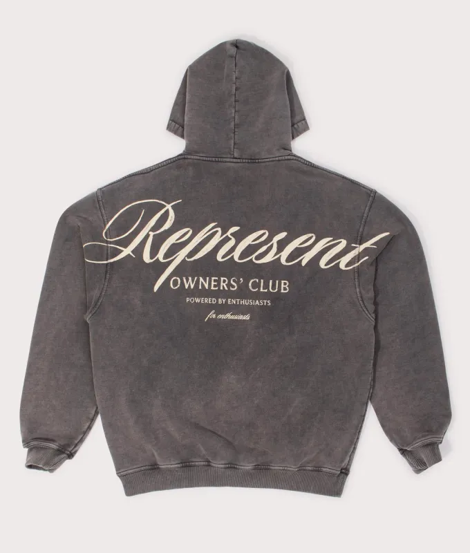 Represent Owners Club Script Hoodie sold by EQVVS