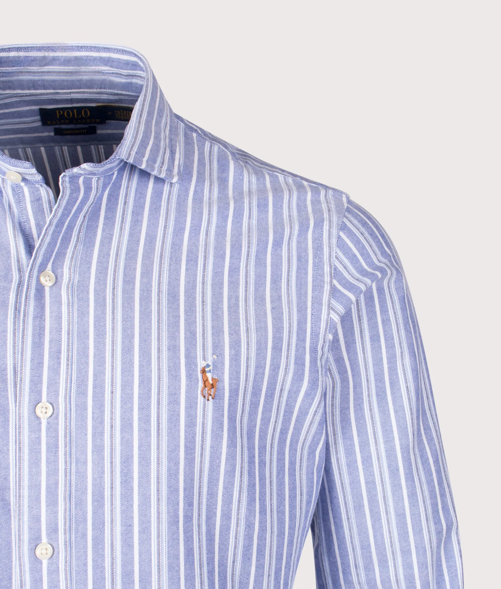 Custom Slim Fit Striped Oxford Shirt sold by EQVVS product image thumbnail 2