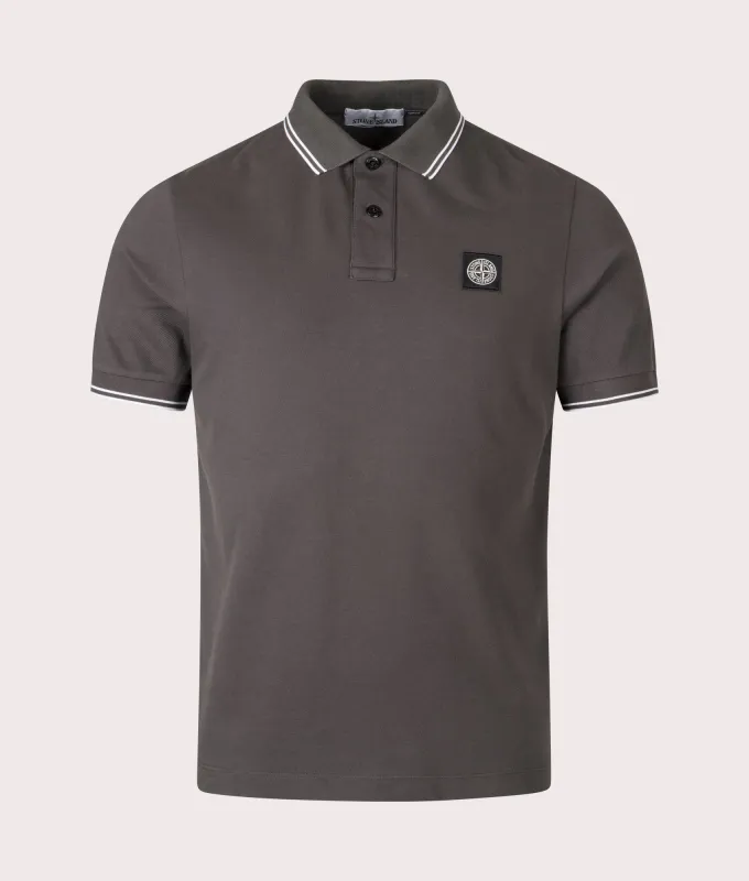 Slim Fit Striped Collar Polo Shirt sold by EQVVS