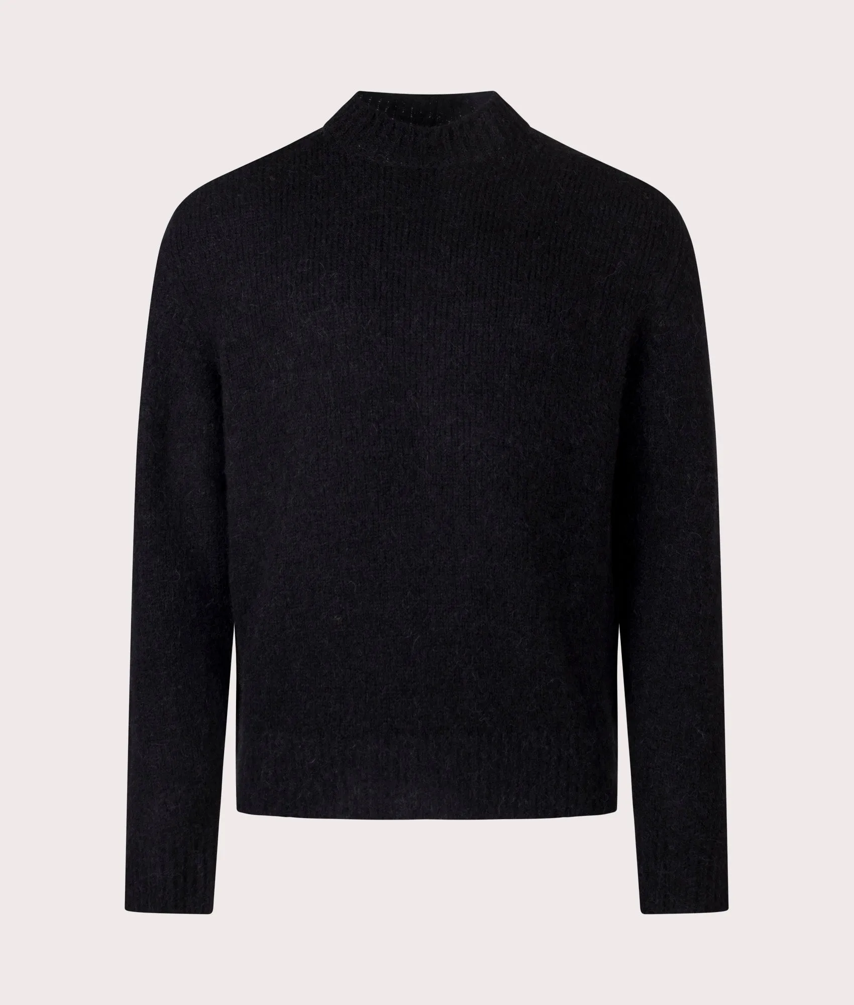 Relaxed Fit Rasmus Mock Neck Brushed Jumper sold by EQVVS