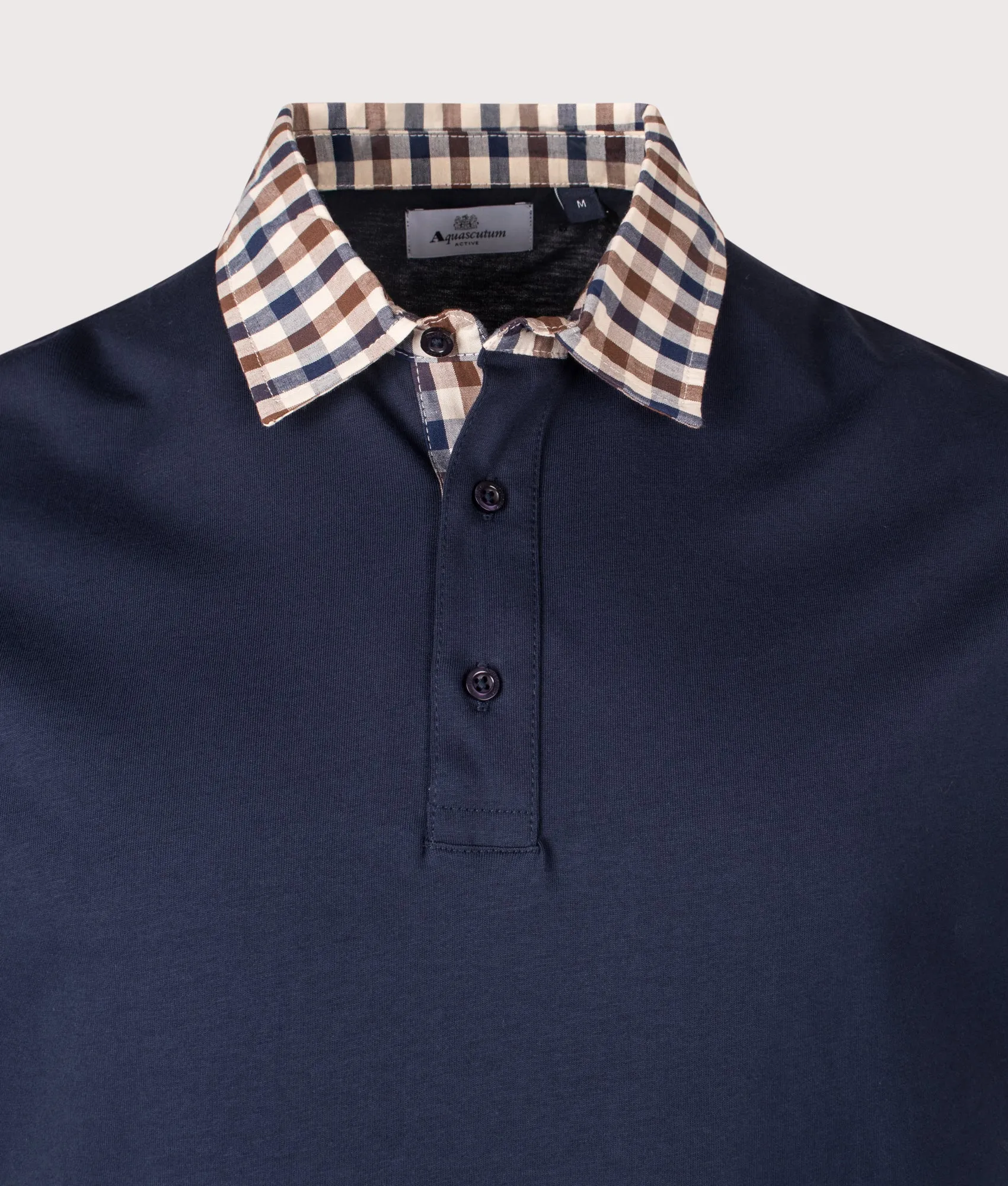 Club Check Collar Polo Shirt sold by EQVVS product image thumbnail 2