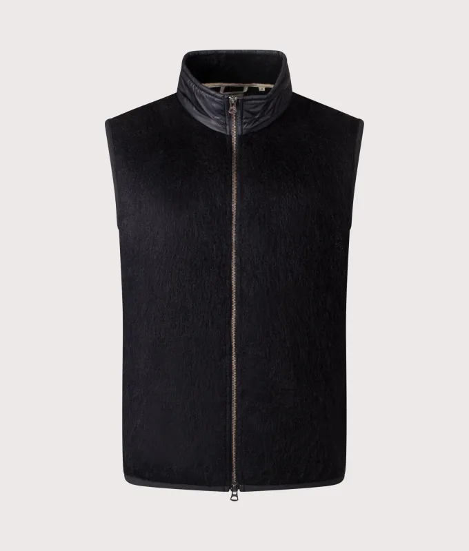 Zip-Up Mohair Vest sold by EQVVS
