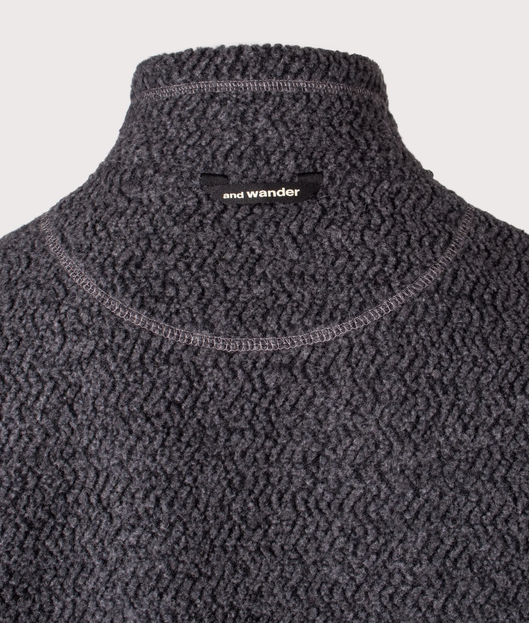 Re Wool JQ Stand Zip Sweatshirt sold by EQVVS product image thumbnail 3