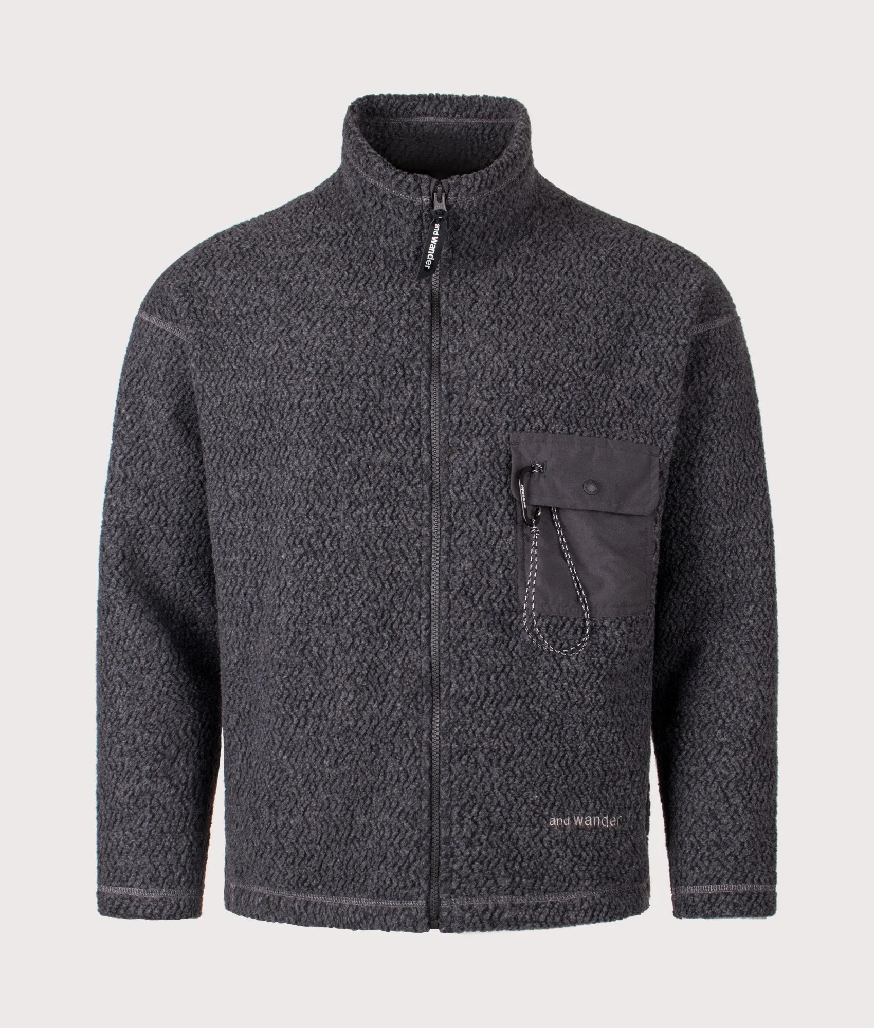 Re Wool JQ Stand Zip Sweatshirt sold by EQVVS