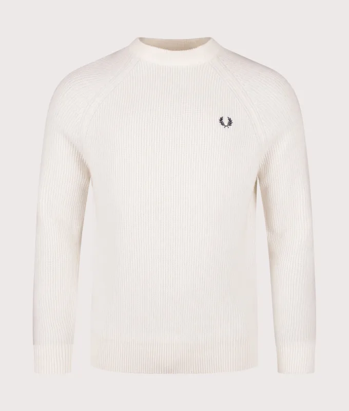 Lambswool Raglan Jumper made by Fred Perry
