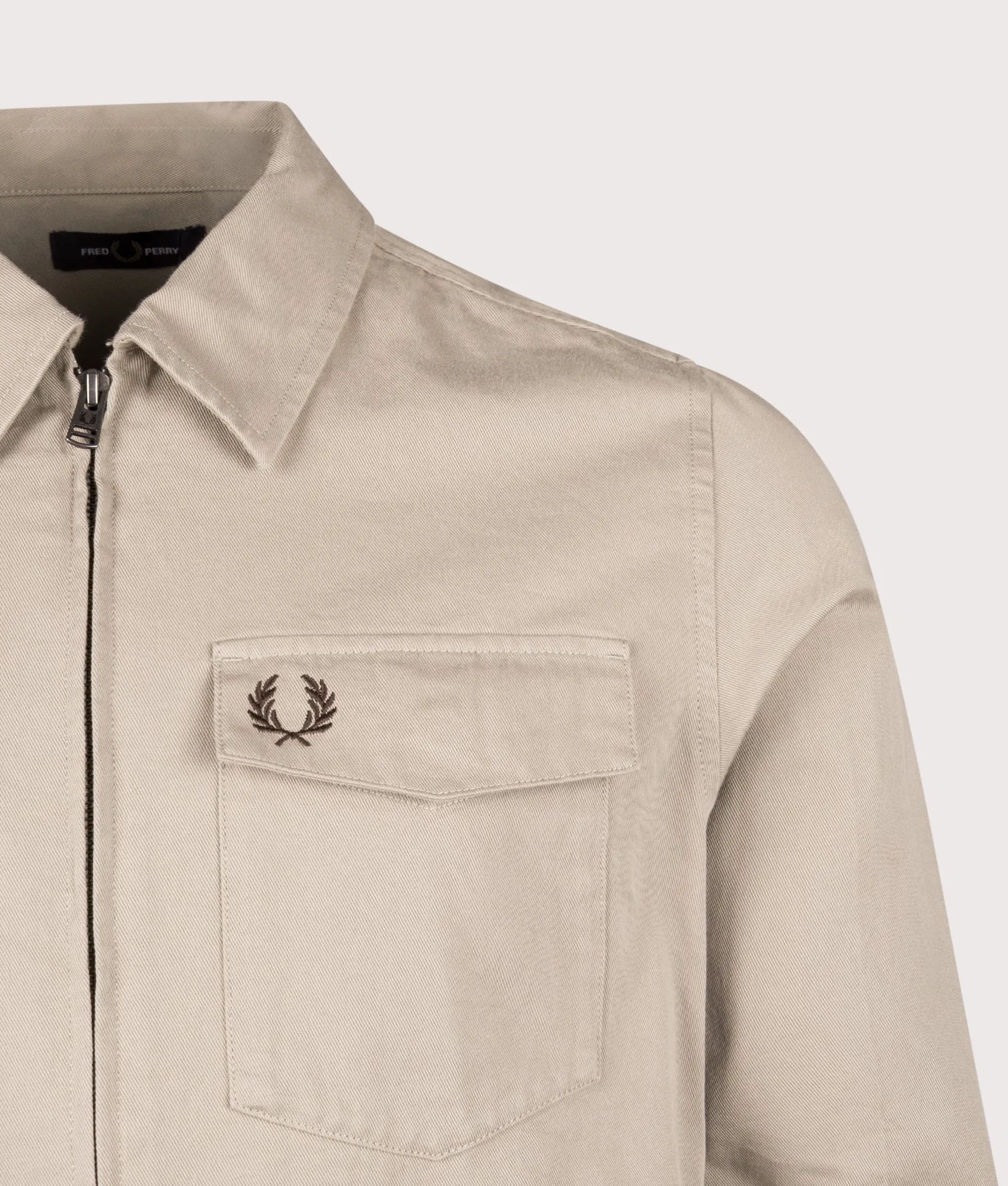 Twill Zip Through Overshirt sold by EQVVS product image thumbnail 2