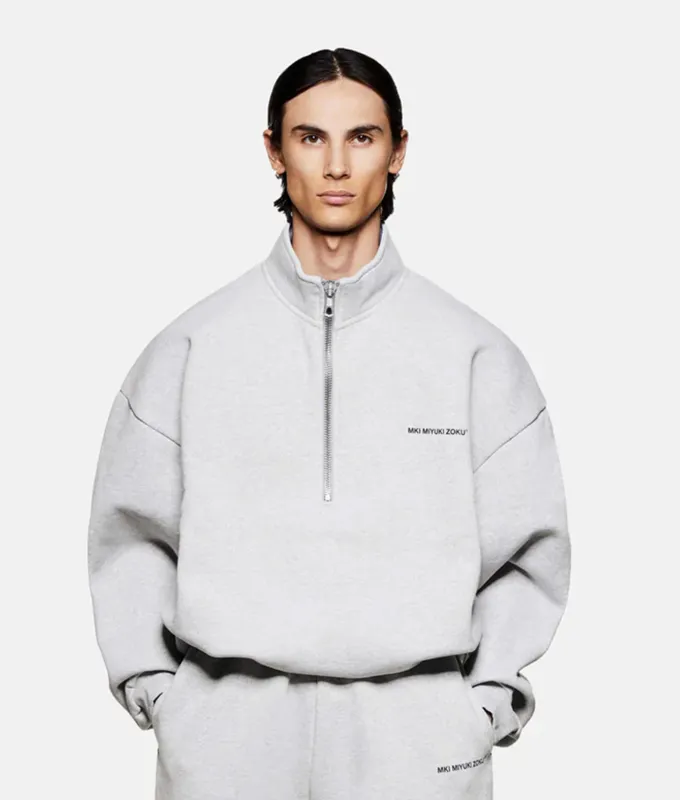 Oversized Uniform Quarter Zip Sweatshirt sold by EQVVS