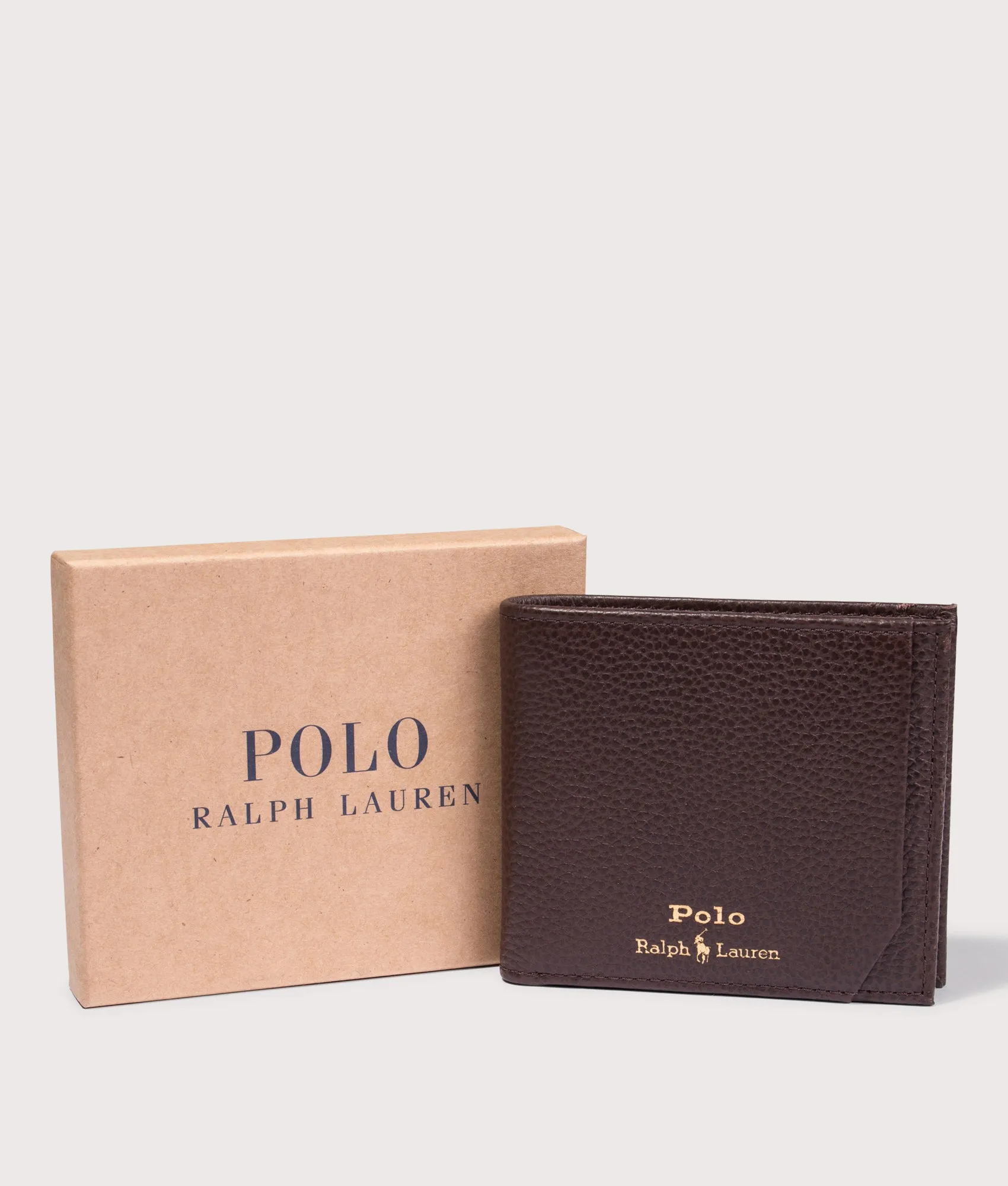 Pebbled Leather Billfold Wallet sold by EQVVS