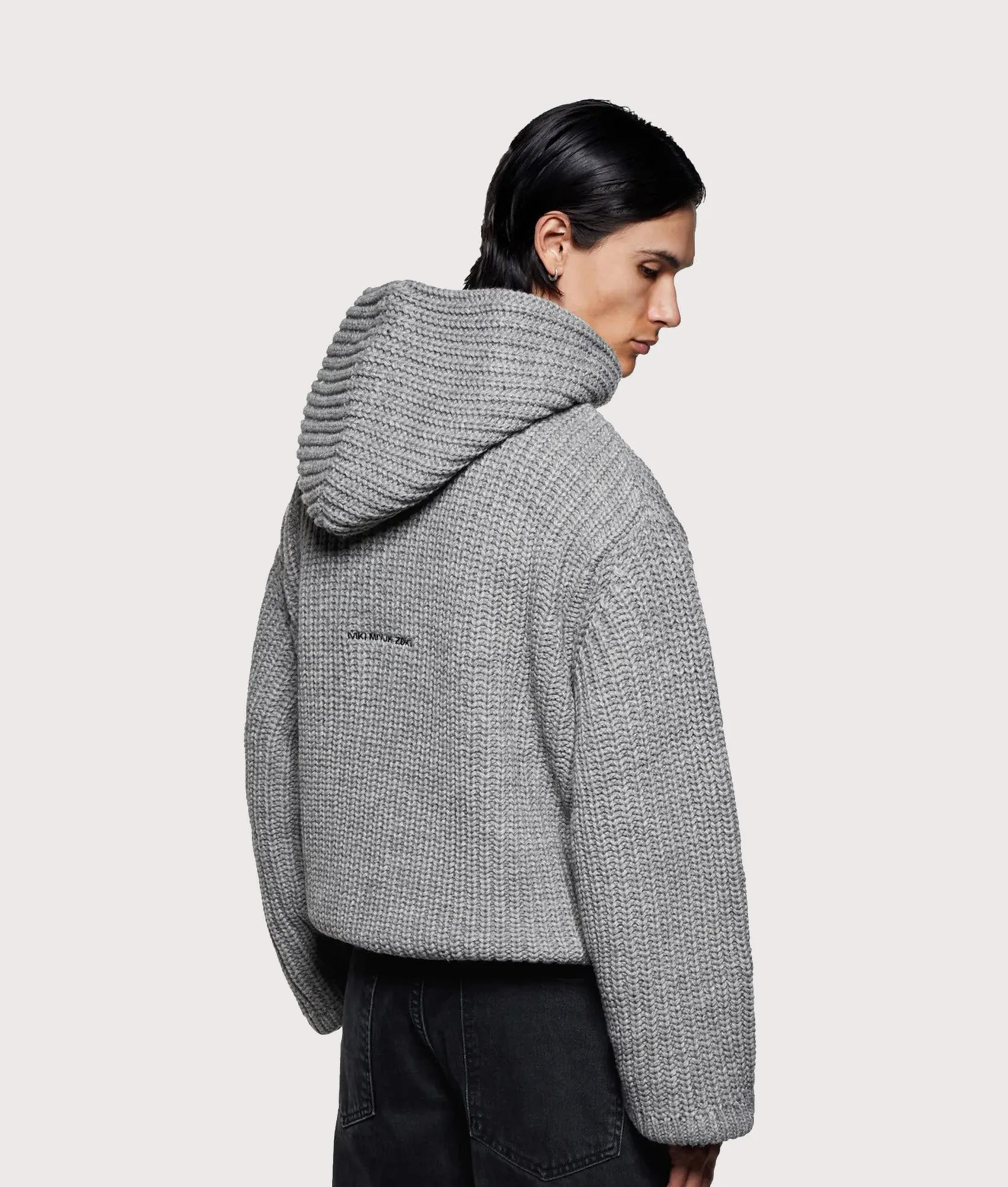 Oversized Chunky Rib Knit Hoodie sold by EQVVS product image thumbnail 2