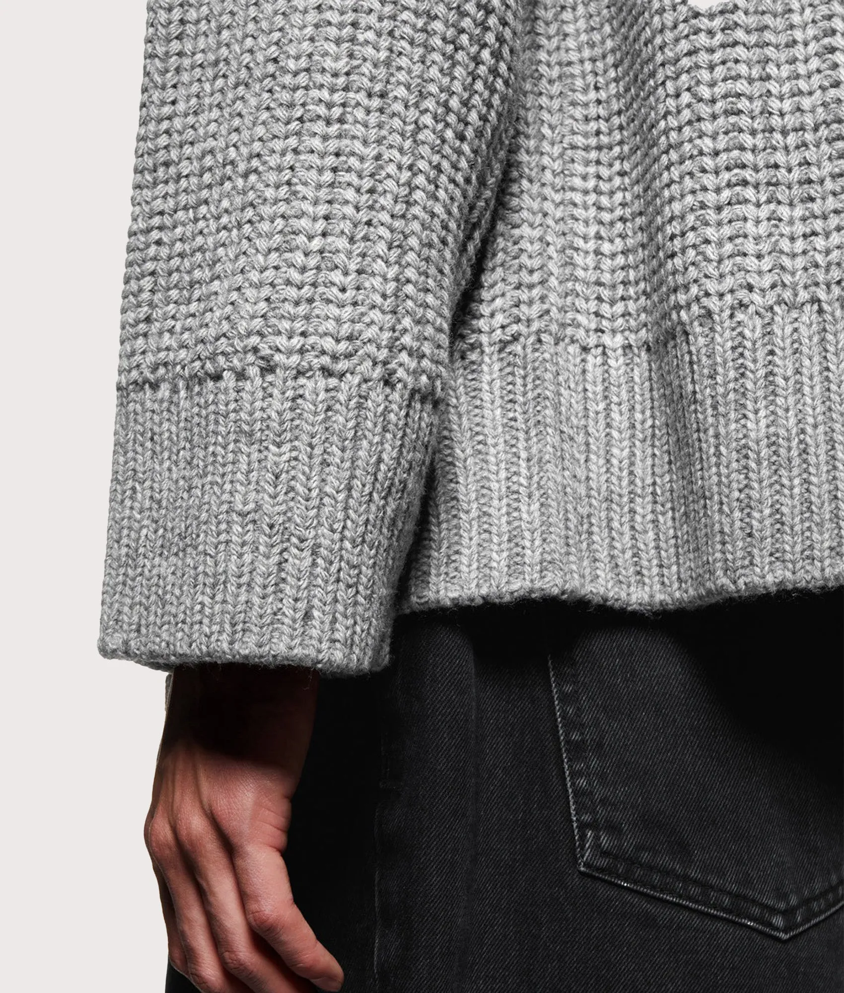 Oversized Chunky Rib Knit Hoodie sold by EQVVS product image thumbnail 5