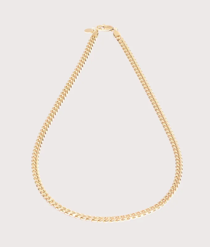 18K Gold Plated Cuban Link Necklace 6mm 22" sold by EQVVS