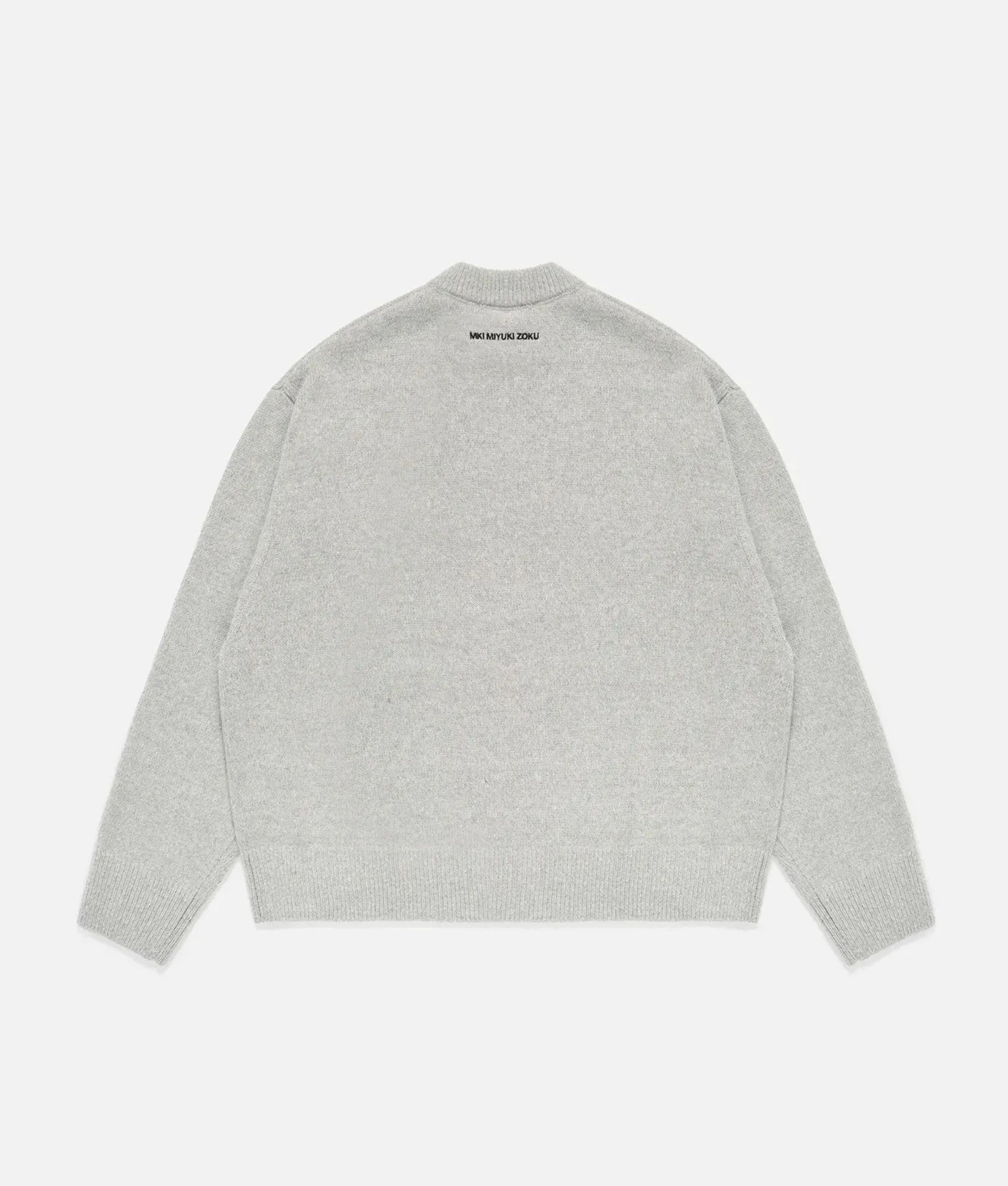 Oversized Fit Mohair Blend Knit Crew Jumper sold by EQVVS product image thumbnail 3