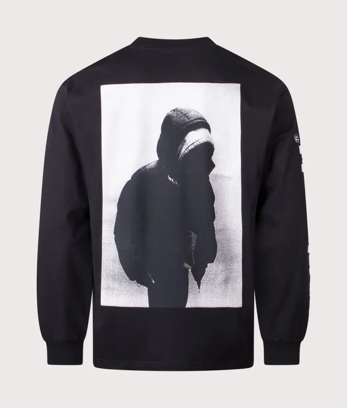 Relaxed Fit Archive Script Long Sleeve T-Shirt sold by EQVVS