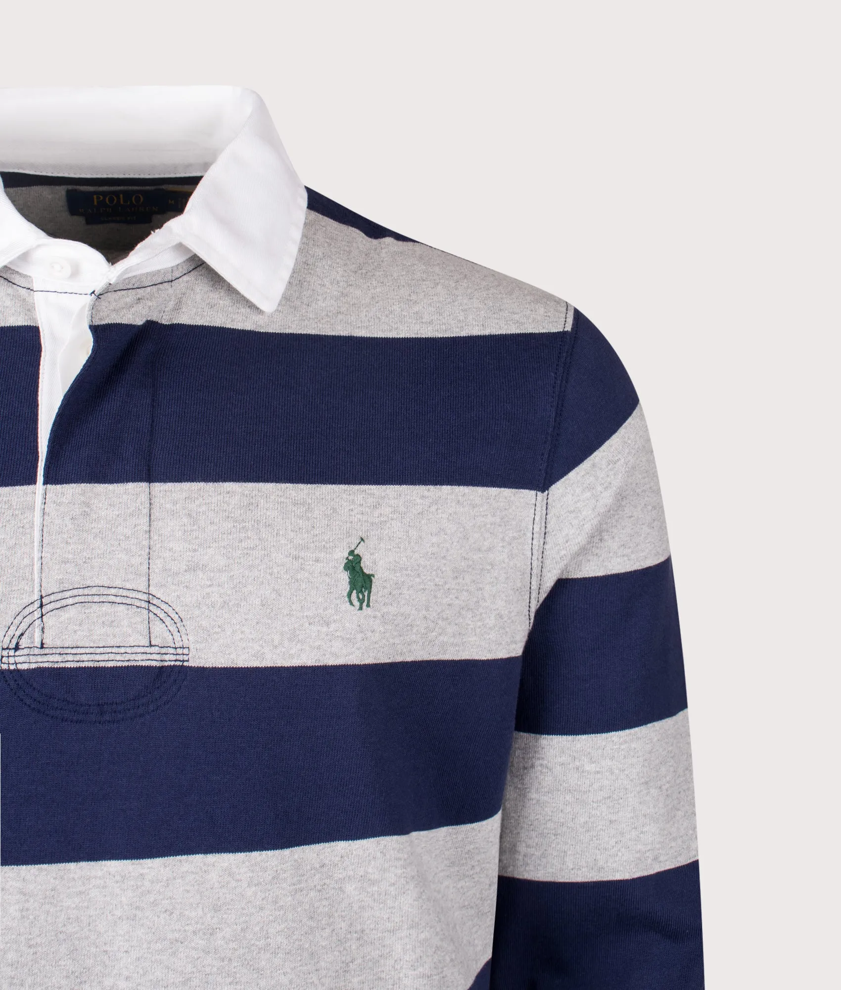 Classic Fit The Iconic Striped Rugby Shirt sold by EQVVS product image thumbnail 2