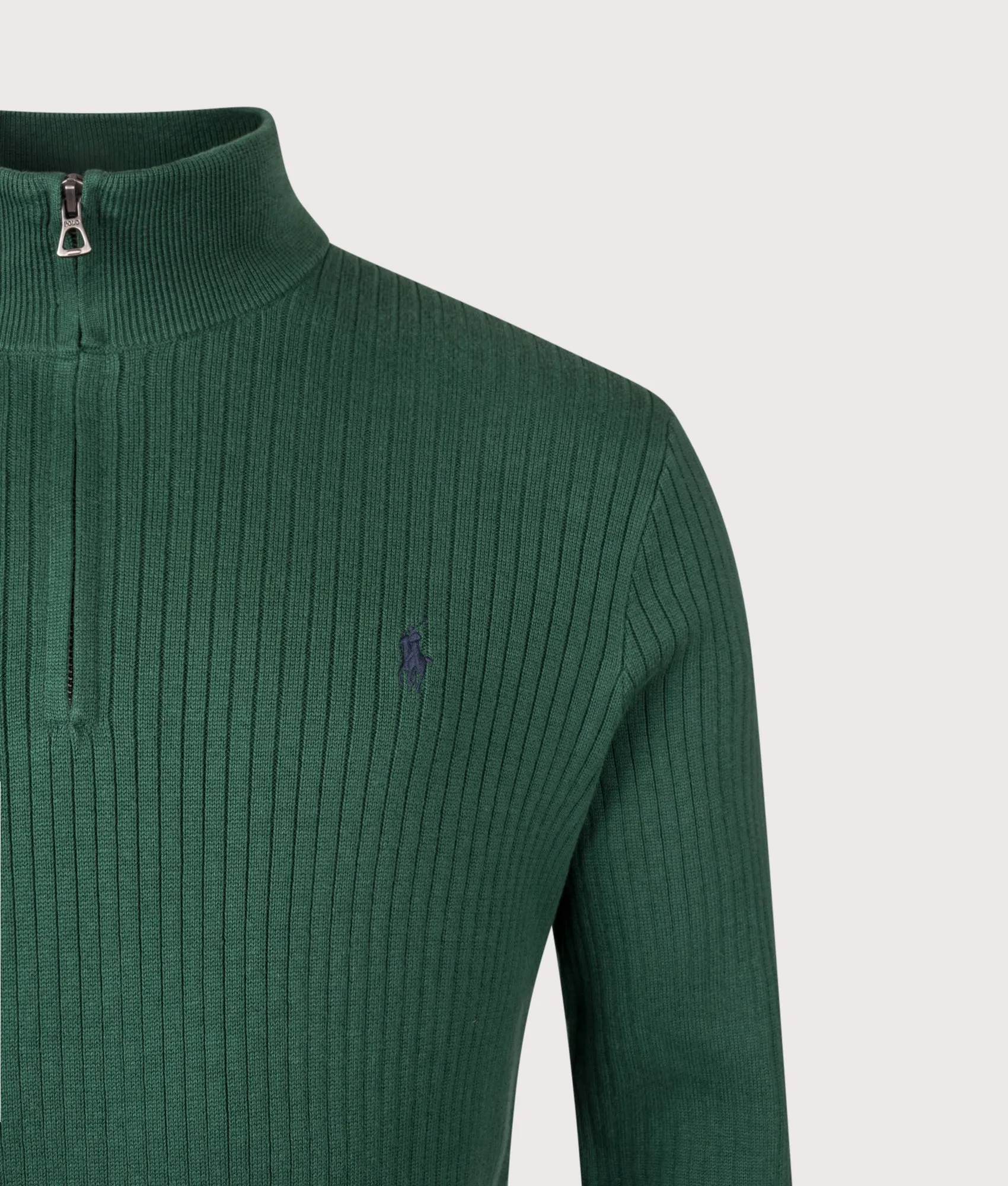 Rib-Knit Cotton Quarter-Zip Knit sold by EQVVS product image thumbnail 2
