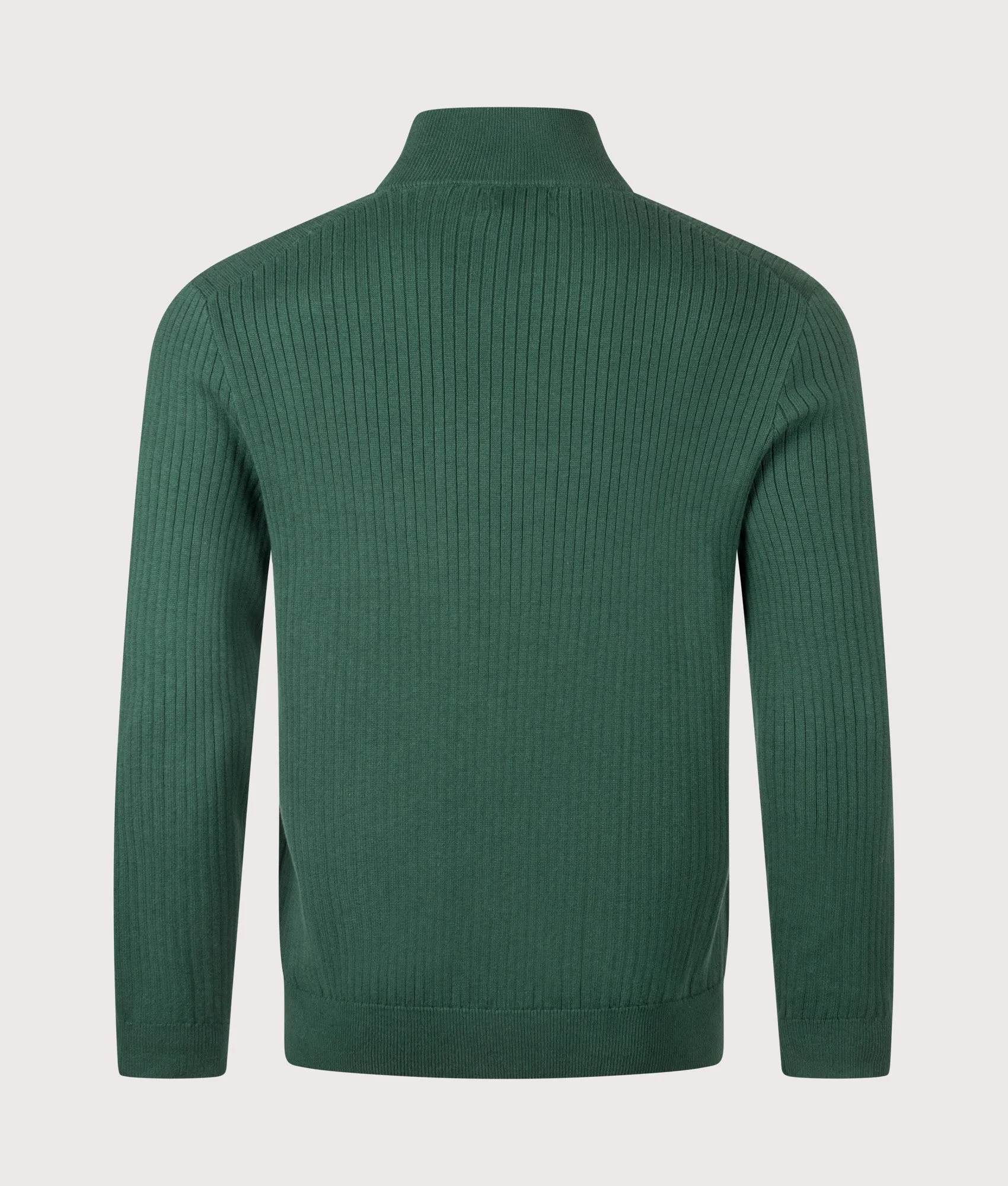 Rib-Knit Cotton Quarter-Zip Knit sold by EQVVS product image thumbnail 3