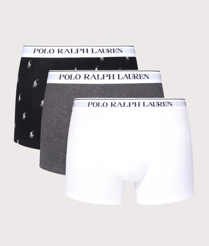 3 Pack Classic Stretch Cotton Trunks made by Polo by Ralph Lauren