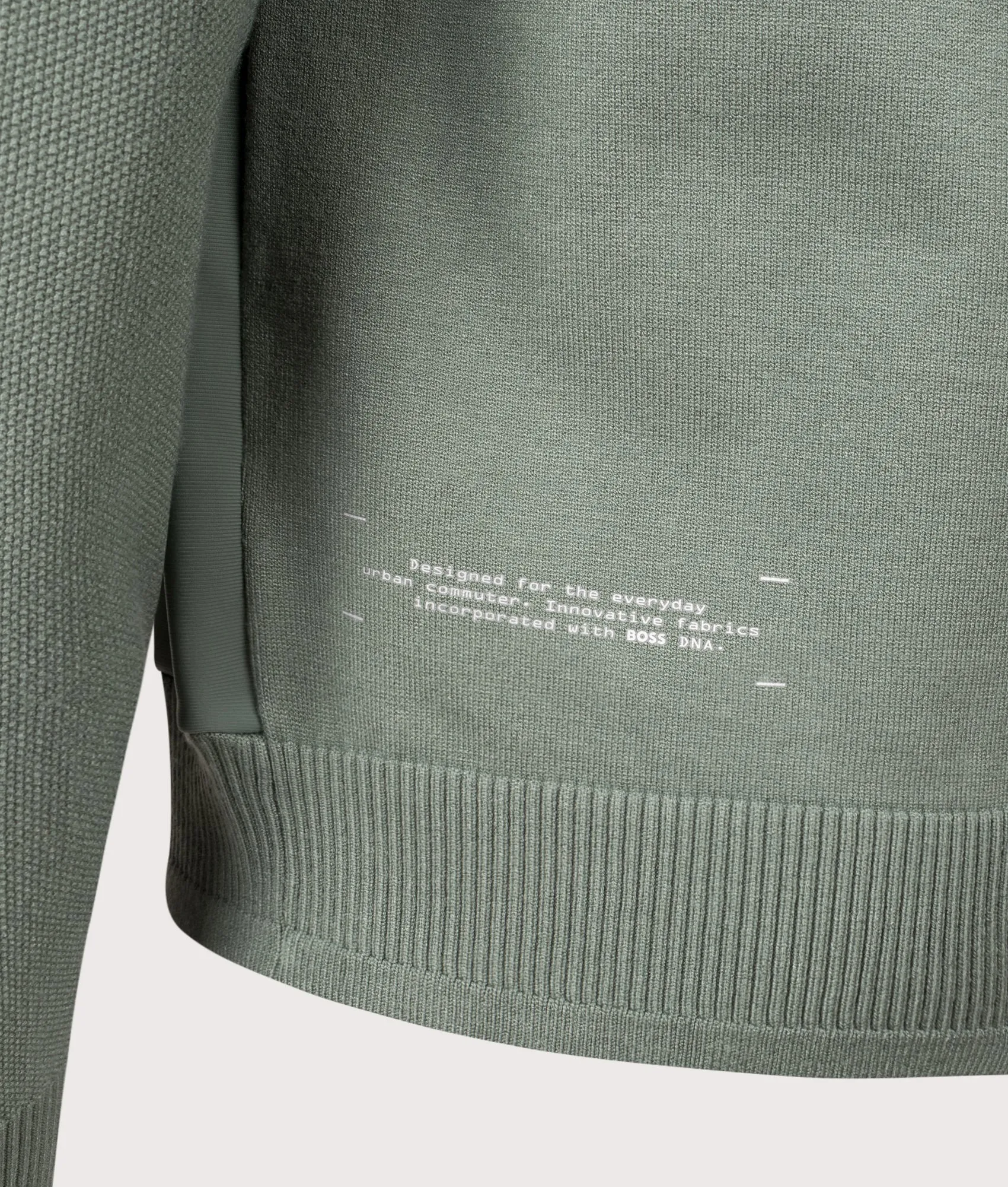 Civic Quarter Zip Hybrid Knit Sweatshirt sold by EQVVS product image thumbnail 2