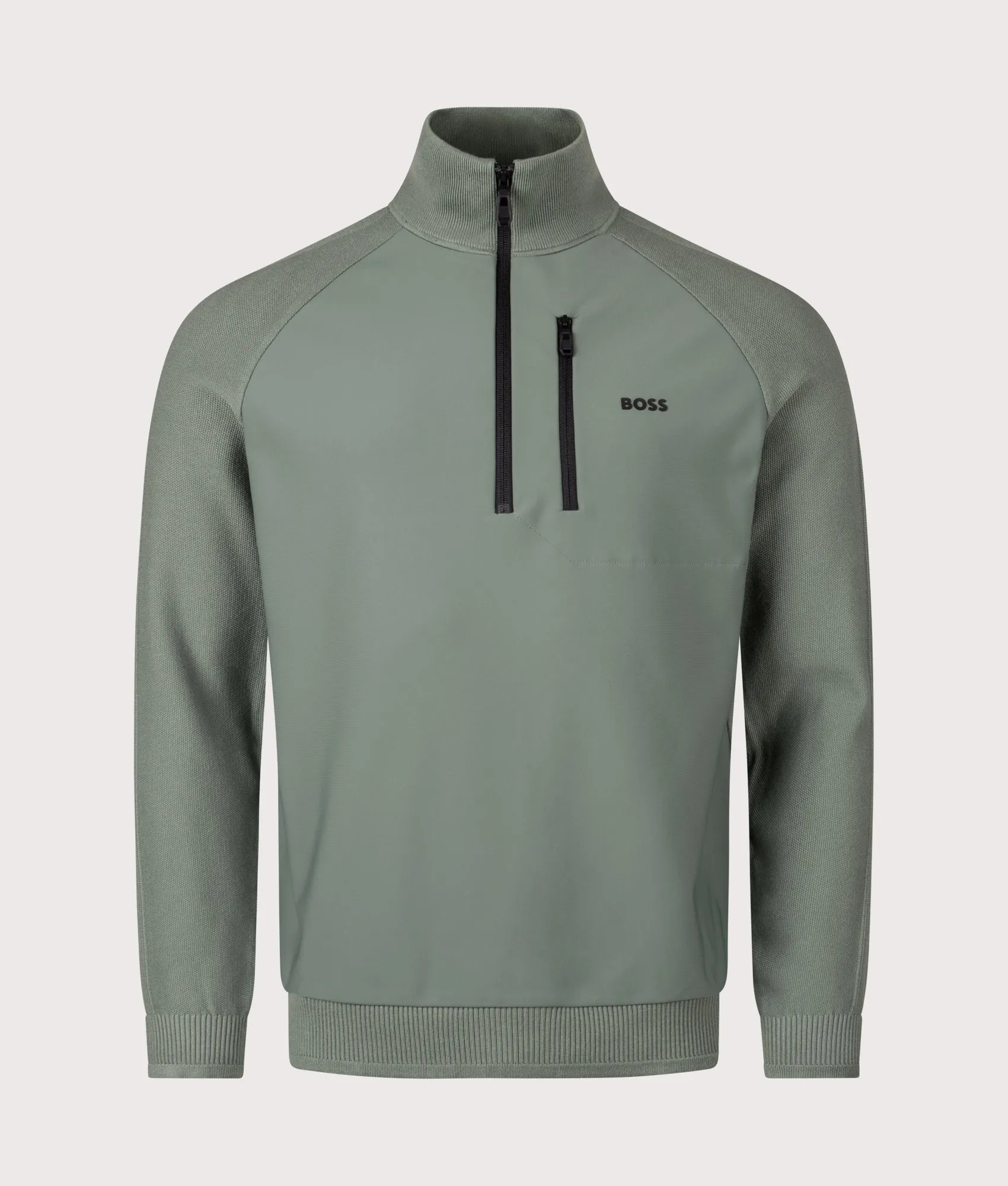 Civic Quarter Zip Hybrid Knit Sweatshirt sold by EQVVS product image thumbnail 4