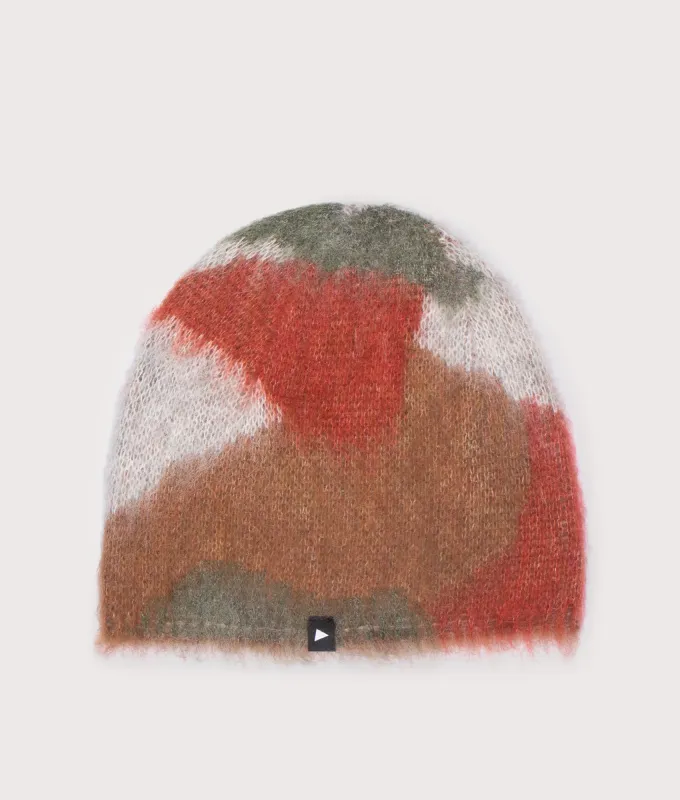 Mix Colour Shaggy Knit Beanie made by and WANDER