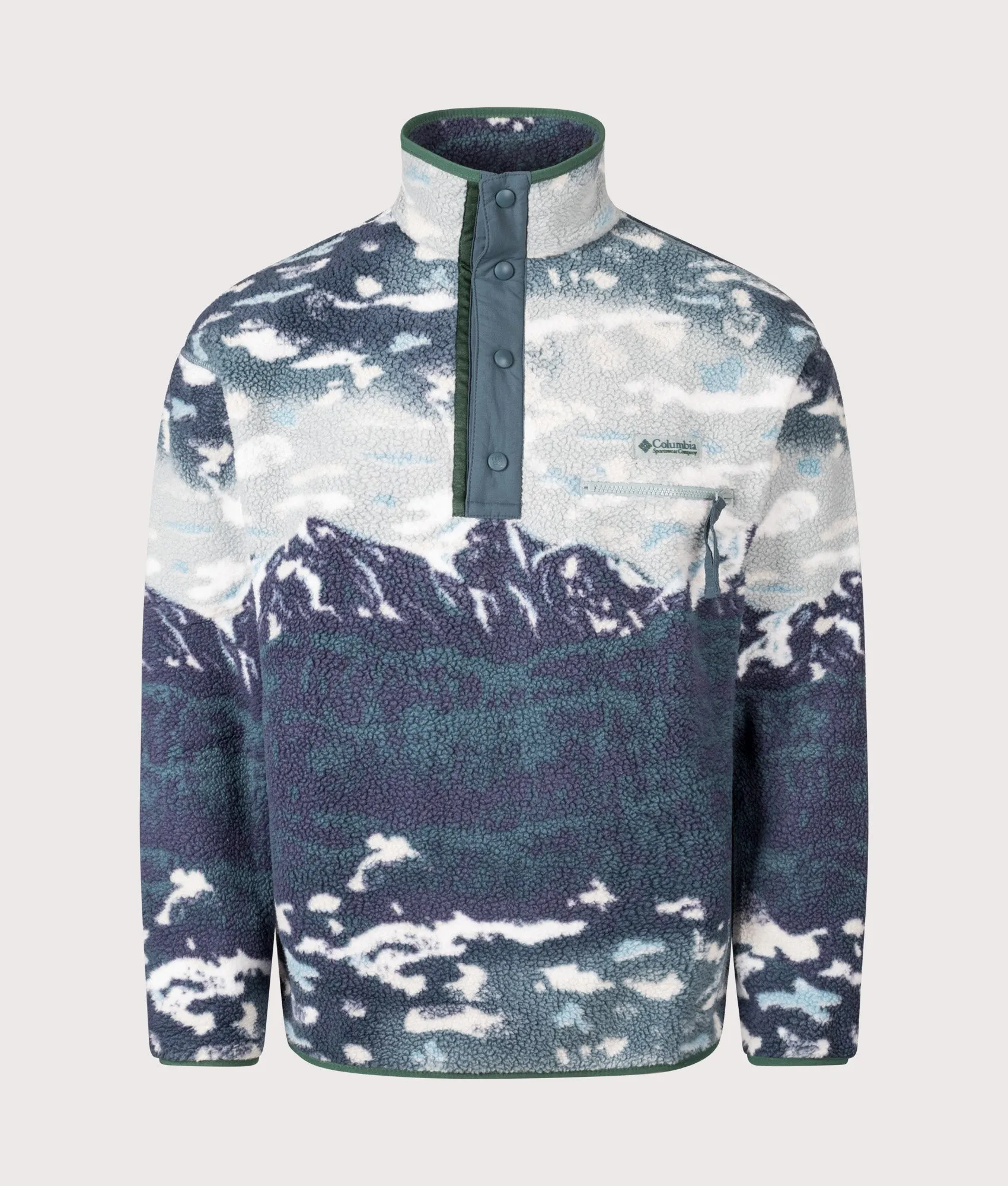Helvetia II Printed Half Snap Fleece sold by EQVVS
