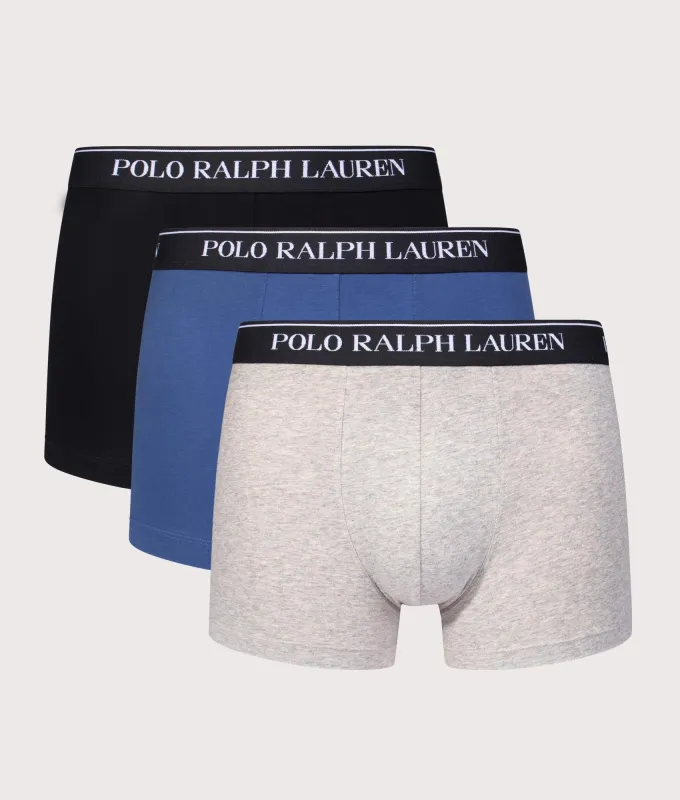 3 Pack Classic Stretch Cotton Trunks made by Polo by Ralph Lauren